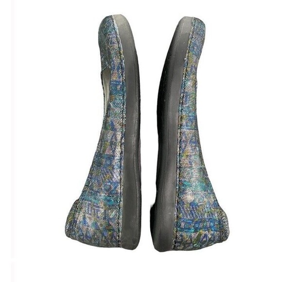 Alegria Petal Rave on the Nile Slip On Flats Loafers Metallic Multi Print Size 9 - Picture 3 of 8